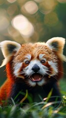 Cute Red Panda Look at the Camera