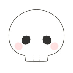 シンプルな可愛いどくろ