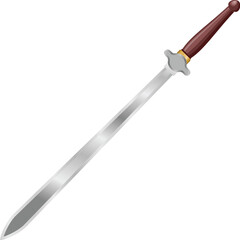 Pedang, Sword, Weapon, Edged, Medieval Vector Art