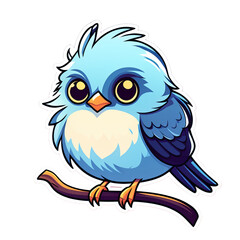 Beautiful cartoon sticker concept background