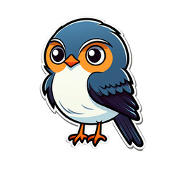 Beautiful cartoon sticker concept background