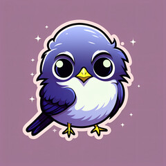 Obraz premium Beautiful cartoon sticker concept background