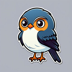 Obraz premium Beautiful cartoon sticker concept background