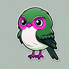 Obraz premium Beautiful cartoon sticker concept background