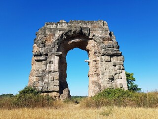 Roman aqueduct in Segovia, Castilla y Leon, Spain