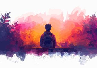 Minimalistic Vector Illustration of Business Team in Presentation Setting, Education Concept, Learning and Teaching in Professional Environment, Daytime Scene, Engaging and Informative Atmosphere