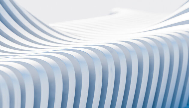 Abstract 3D rendering of stripe curves