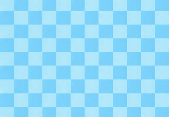 青色の水彩風市松模様がある背景素材