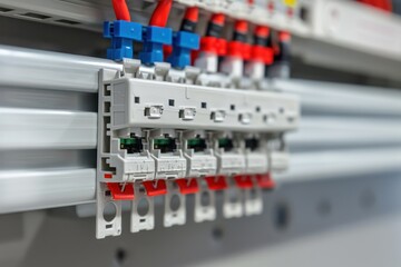 Attaching circuit breakers and mounting fuse box to electrical panel