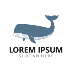 Orca Killer Whale Logo Icon Vector illustration design