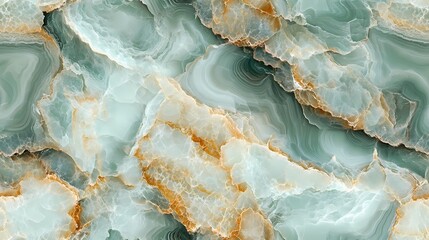 Obraz premium Seamless pattern background of beautiful marble with lots of texture and pastel green colors, Generative AI illustration