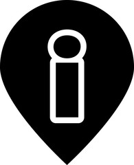 Rounded Filled Information Point Icon