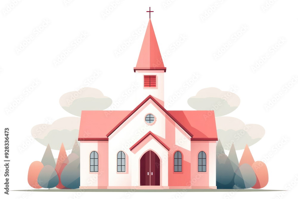 Wall mural png architecture building steeple church.