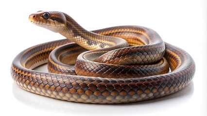 Fototapeta premium snake on white background