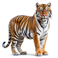Obraz premium tiger isolated on white background