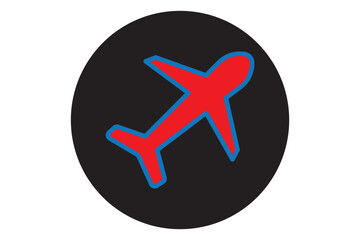 Fototapeta premium Plane icon set. Airplane icon vector. Flight transport symbol. Travel illustration. Holiday symbol