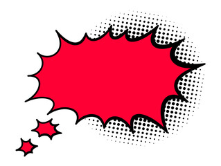 Comics book speech bubbles. Speech balloon or cartoon design element isolated on white background. illustration