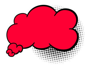 Comics book speech bubbles. Speech balloon or cartoon design element isolated on white background. illustration