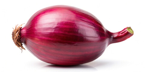 Red onion isolated on white background