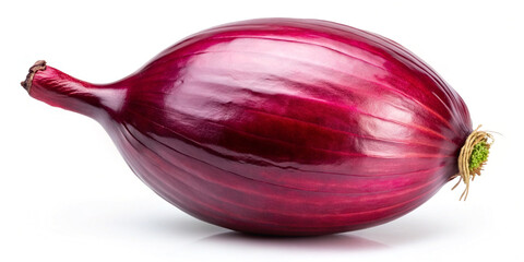 Red onion isolated on white background