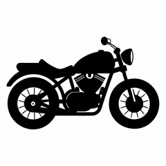 Fototapeta premium Motorcycle Black silhouette