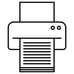 printer icon vector illustration