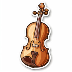 Fototapeta premium sticker violin Generative AI 