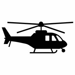 Helicopter Black silhouette