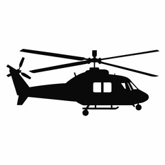 Helicopter Black silhouette