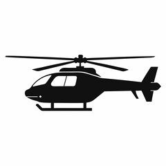 Helicopter Black silhouette