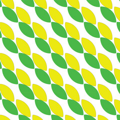 Modern vector pattern featuring seamless double petals in grey and green. Perfect for backgrounds, textiles, and contemporary designs.