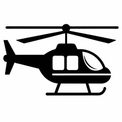 Helicopter Black silhouette