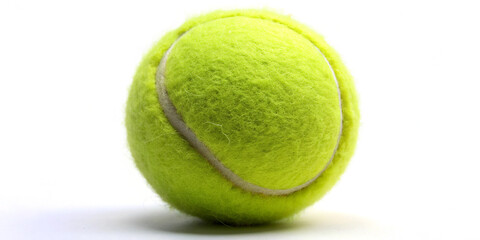 Tennis ball isolated on white background