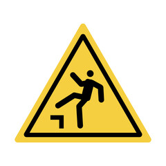 Danger warning board icon. Caution and dangerous area. Yellow sign for safety, hazard shock. Keep out caution warning and risk zone. cartoon illustration