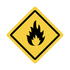 Danger warning board icon. Caution and dangerous area. Yellow sign for safety, hazard shock. Keep out caution warning and risk zone. cartoon illustration