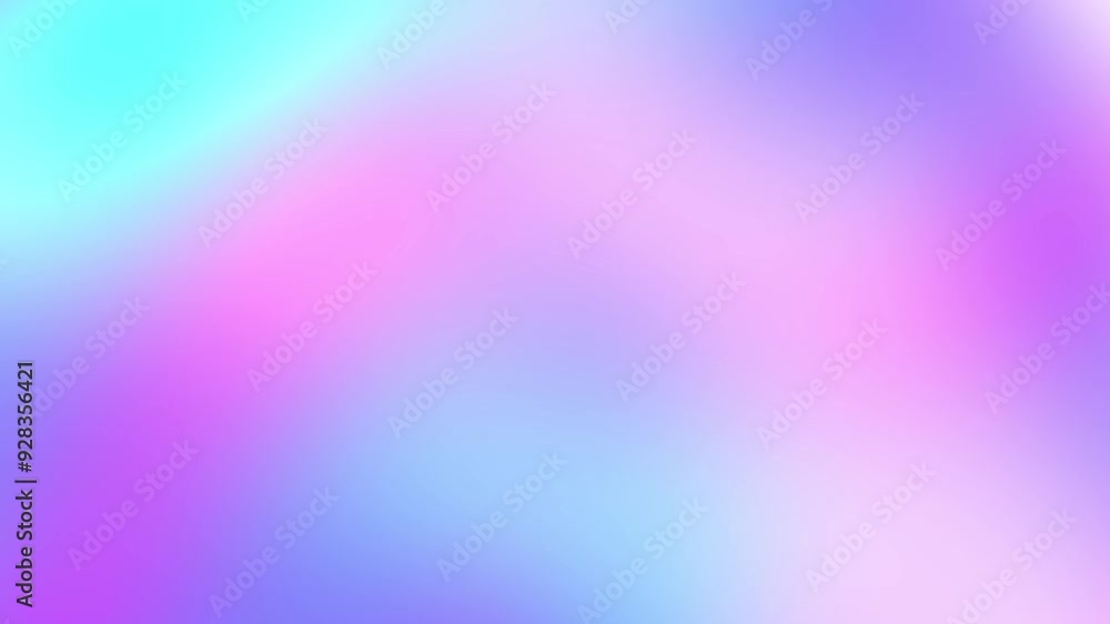 Wall mural abstract gradient liquid holographic background. abstract colorful smooth liquid futuristic motion. 