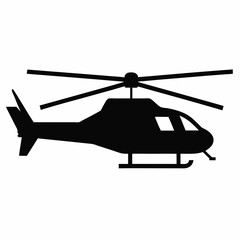 Helicopter Black silhouette