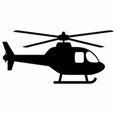 Helicopter Black silhouette