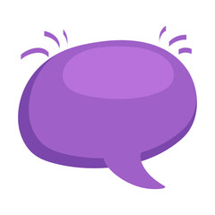 Speech bubble. Thought cloud. Talk bubble with copy space. Design element