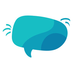 Speech bubble. Thought cloud. Talk bubble with copy space. Design element