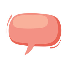 Speech bubble. Thought cloud. Talk bubble with copy space. Design element