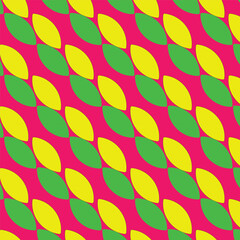 Modern vector pattern featuring seamless double petals in grey and green. Perfect for backgrounds, textiles, and contemporary designs.