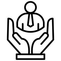 Talent Management outline icon