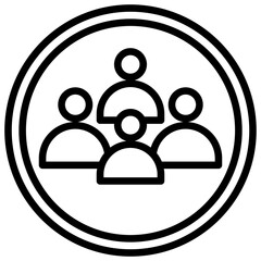 Talent Management outline icon