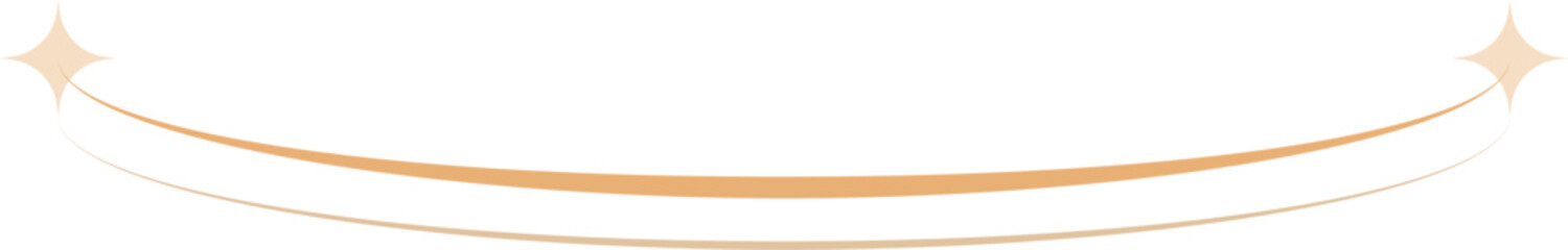 Horizontal star border divider vector