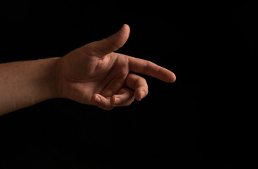 Close-up of man hand. Man hands. Photo. Male. 