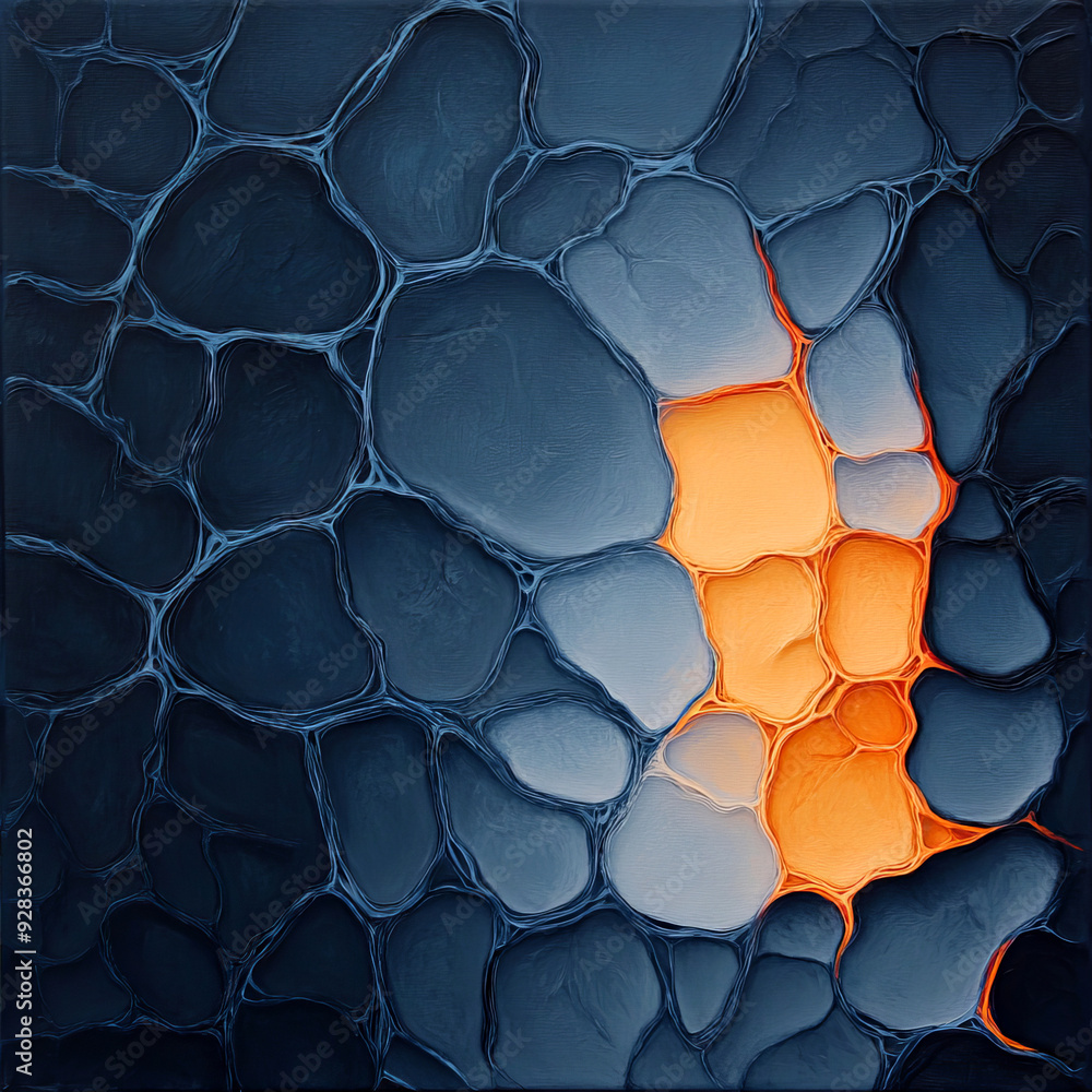 Poster abstract texture featuring dark and vibrant colors, creating a visually striking and modern design e