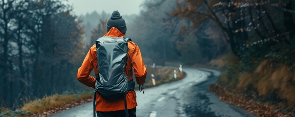 Innovative sports hydration pack for long-distance running, 4K hyperrealistic photo