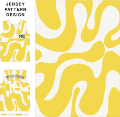 Fototapeta premium Abstract wave concept vector jersey pattern template for printing or sublimation sports uniforms football volleyball basketball e-sports cycling and fishing Free Vector.