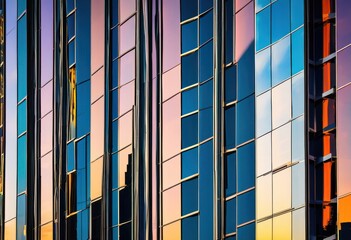 contemporary architectural design featuring striking lighting effects bold color contrasts modern urban setting, architecture, structure, building